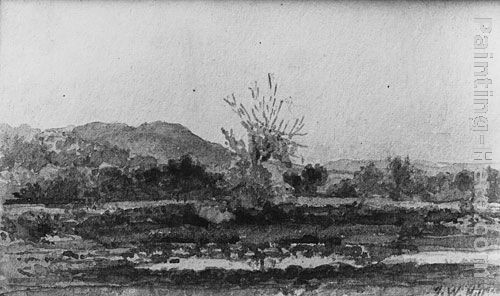 John William Hill Three Views, No. 3 Mount Carmel, near New Haven, Connecticut